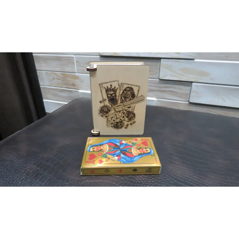 Подарочная шкатулка-футляр для игральных карт